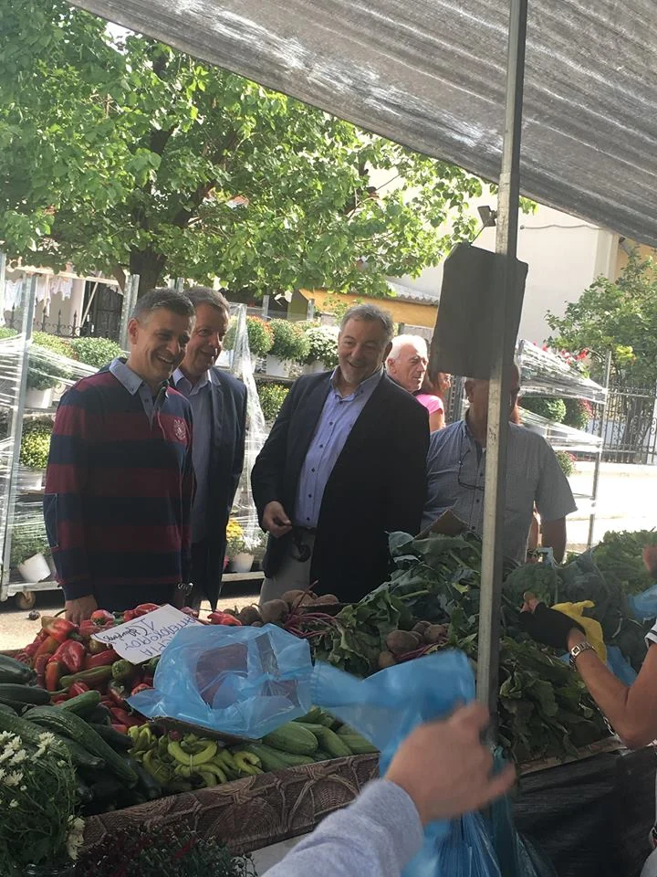 Επίσκεψη Δημάρχου Θέρμης και Αντιπεριφερειάρχη Ανάπτυξης και Περιβάλλοντος στη νέα λαϊκή αγορά της Νέας Ραιδεστού